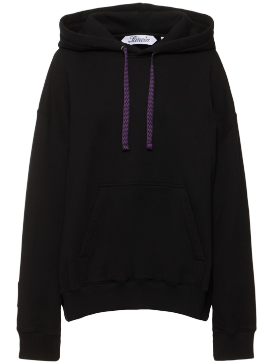 Lanvin: Curb sweatshirt hoodie - Black - women_0 | Luisa Via Roma
