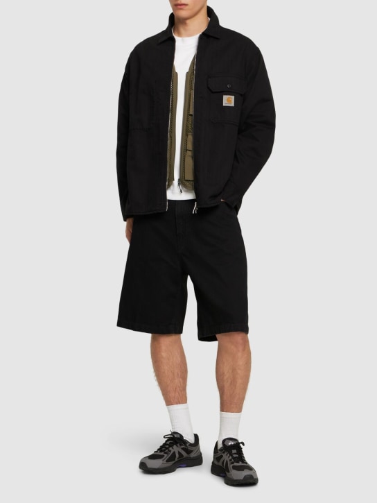 Carhartt WIP: Rainer 코튼 셔츠 재킷 - 블랙 - men_1 | Luisa Via Roma