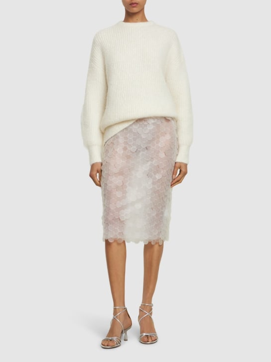 16arlington: Delta round sequined skirt - White - women_1 | Luisa Via Roma