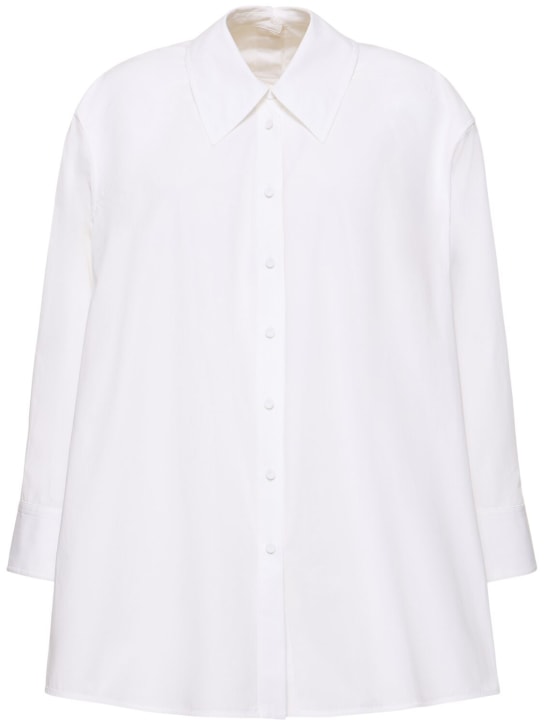 Jil Sander: Oversized shirt - White - women_0 | Luisa Via Roma