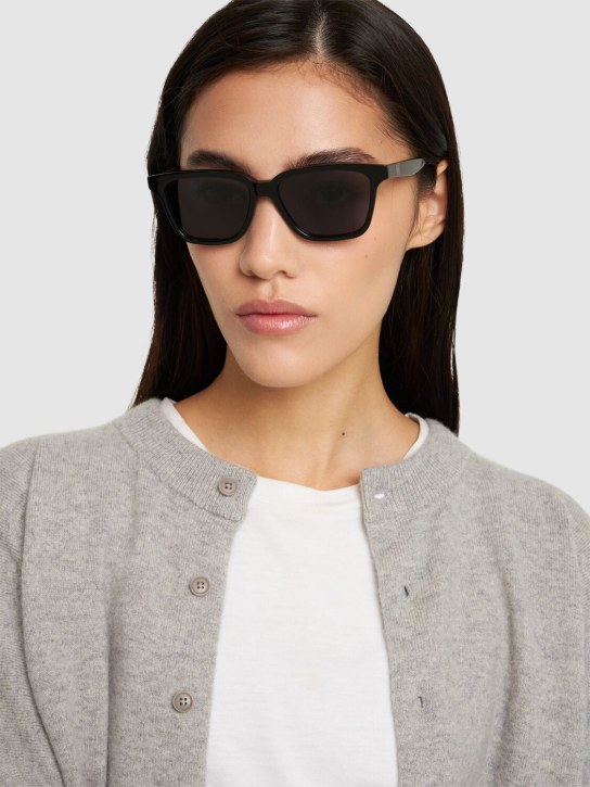 Toteme: The Squares acetate sunglasses - Black/Grey - women_1 | Luisa Via Roma