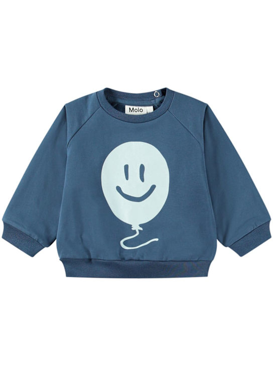 Molo: Organic cotton sweatshirt - kids-boys_0 | Luisa Via Roma