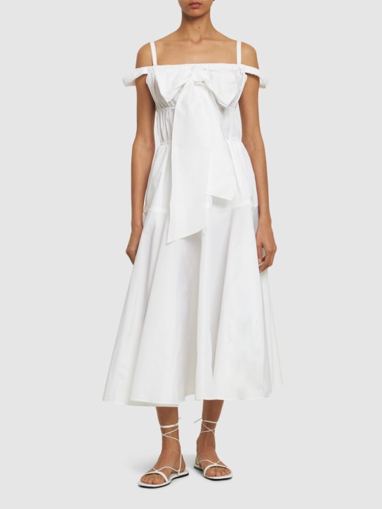 Patou: Langes Kleid aus Faille - Weiß - women_1 | Luisa Via Roma