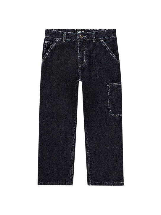 Molo: Organic cotton denim pants - kids-boys_0 | Luisa Via Roma