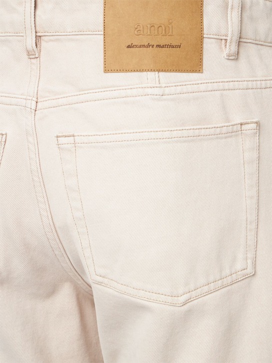 AMI Paris: Tapered cotton denim jeans - men_5 | Luisa Via Roma