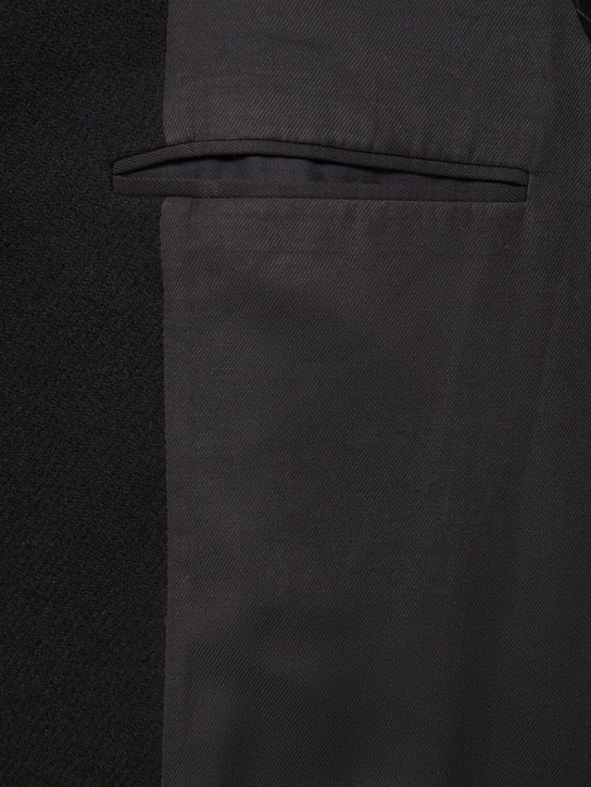 AMI Paris: Single breasted wool coat - men_4 | Luisa Via Roma