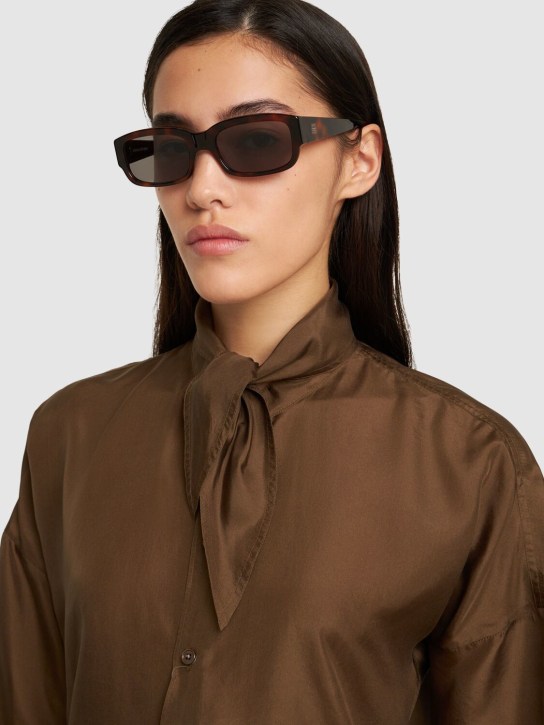 Toteme: The Regulars acetate sunglasses - Havana/Grey - women_1 | Luisa Via Roma
