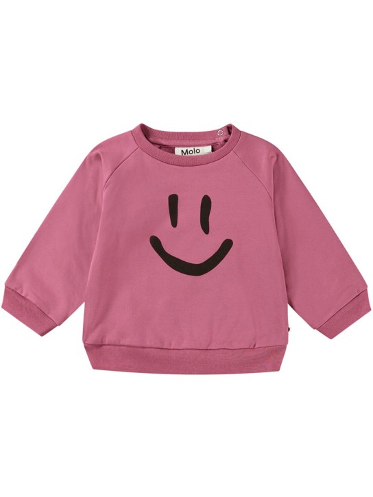 Molo: Felpa in cotone organico stampato - kids-girls_0 | Luisa Via Roma