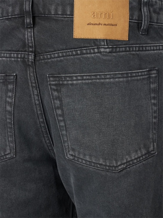 AMI Paris: Tapered cotton denim jeans - men_5 | Luisa Via Roma