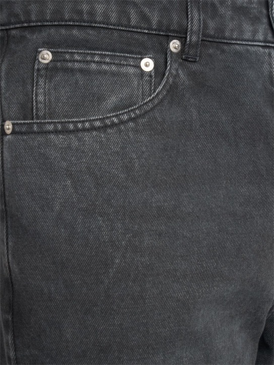 AMI Paris: Tapered cotton denim jeans - men_4 | Luisa Via Roma