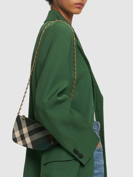 Burberry: Sac porté épaule LS Micro Shield - Ivy Green - women_1 | Luisa Via Roma