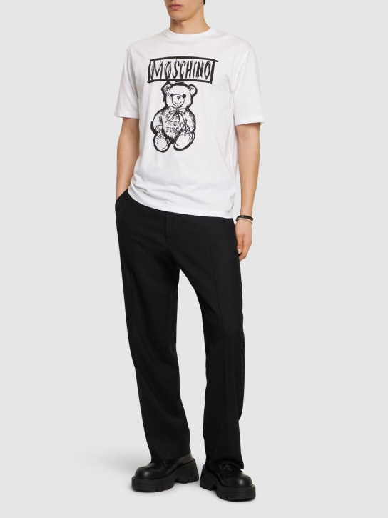 Moschino: Teddy short sleeve t-shirt - men_1 | Luisa Via Roma