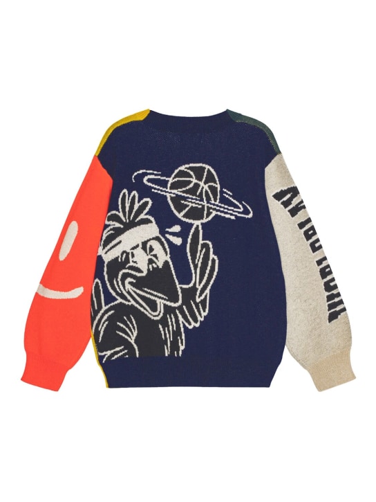 Molo: コットン＆ウールニットカーディガン - kids-boys_1 | Luisa Via Roma