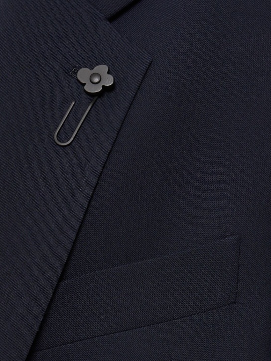 Lardini: Giacca monopetto Miami in misto lana - Navy - men_3 | Luisa Via Roma