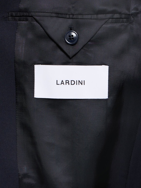 Lardini: Giacca monopetto Miami in misto lana - Navy - men_5 | Luisa Via Roma