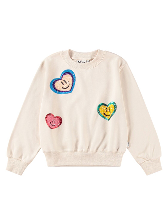 Molo: オーガニックコットンスウェットシャツ - kids-girls_0 | Luisa Via Roma