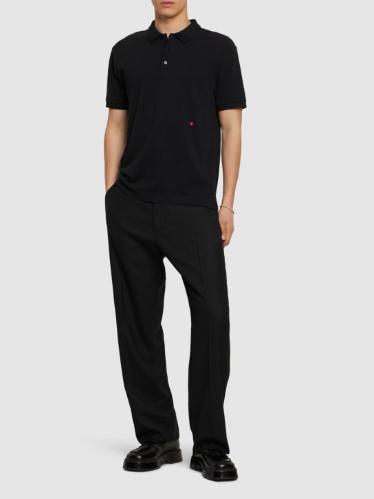 Moschino: Polo con ricami - men_1 | Luisa Via Roma