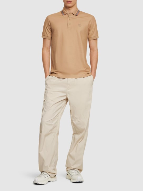 Burberry: Baumwoll-Polohemd „Pierson TB“ - men_1 | Luisa Via Roma