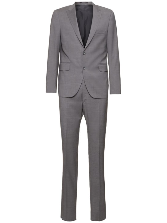 Tagliatore: Bruce single breasted wool suit - Grey - men_0 | Luisa Via Roma