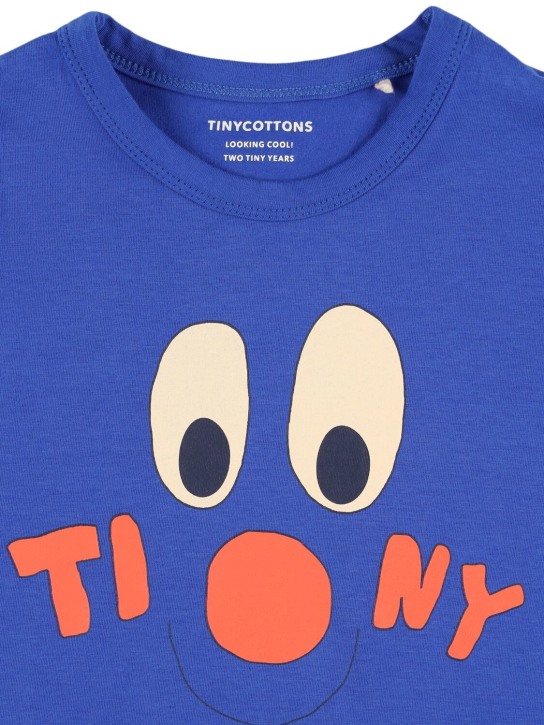 Tiny Cottons: オーガニックコットンTシャツ - ブルー - kids-boys_1 | Luisa Via Roma