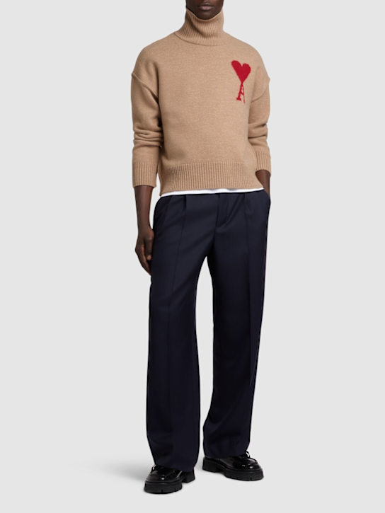 AMI Paris: Adc wool sweater - men_1 | Luisa Via Roma