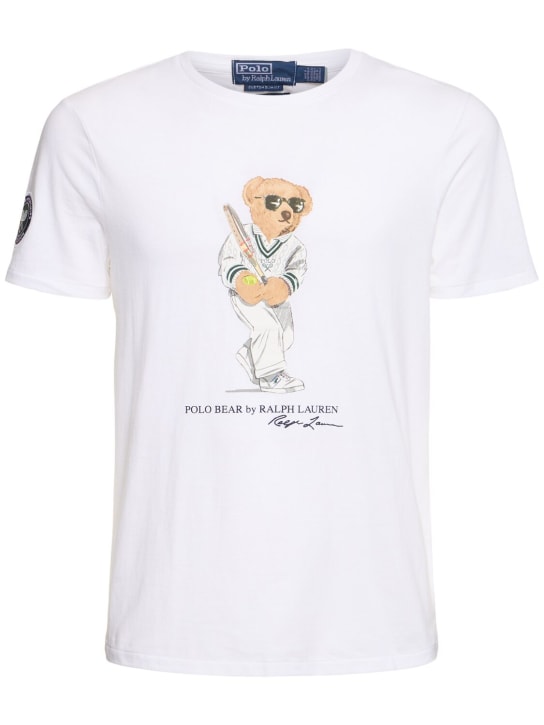 Polo Ralph Lauren: T-Shirt „Wimbledon Bear“ - Ceramic White - men_0 | Luisa Via Roma