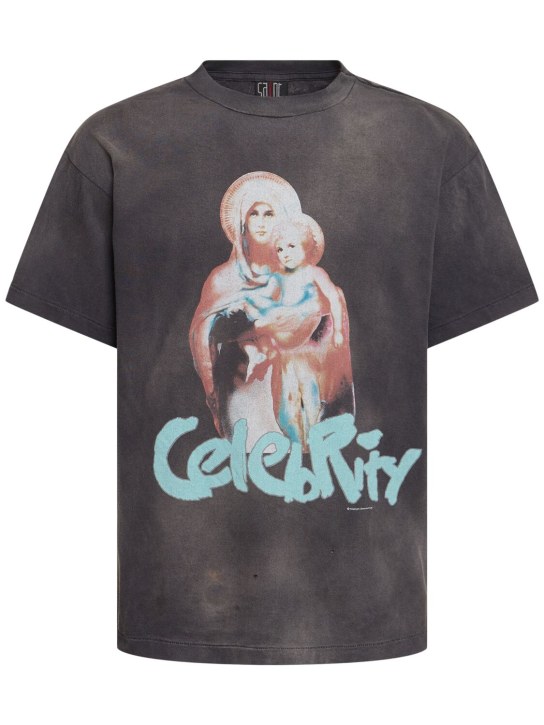 Saint Michael: T-Shirt „Shermer Academy x Saint MX6“ - Schwarz - men_0 | Luisa Via Roma