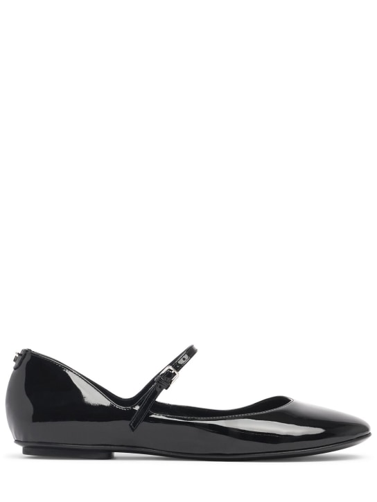 Sergio Rossi: Zapatos planos de charol 5mm - Negro - women_0 | Luisa Via Roma