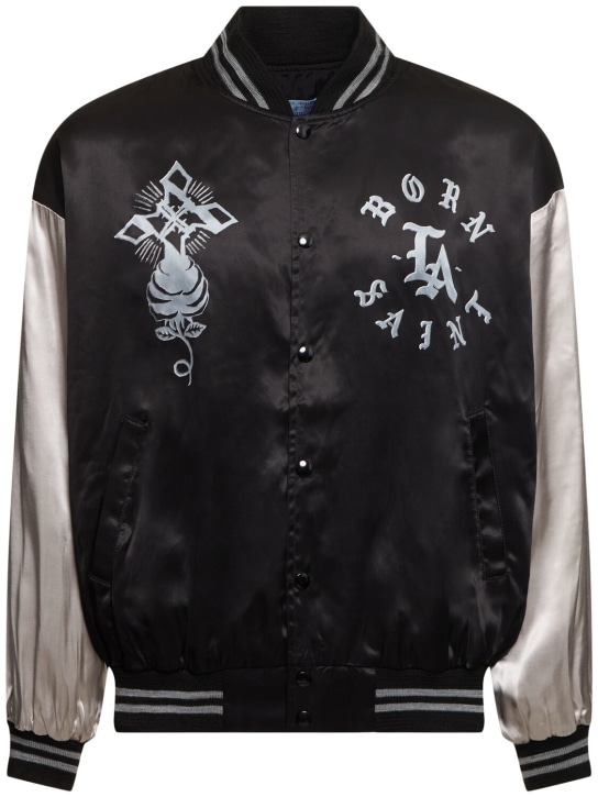 Saint Michael: Born X Raised X Saint MX6 jacket - Siyah - men_0 | Luisa Via Roma