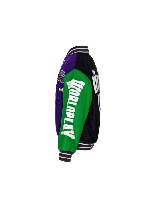 Molo: ウールブレンドクロスボンバージャケット - kids-boys_1 | Luisa Via Roma