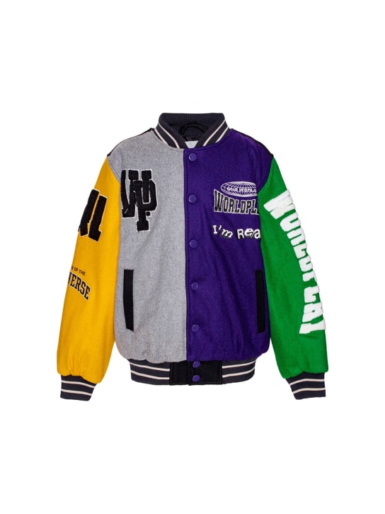 Molo: ウールブレンドクロスボンバージャケット - kids-boys_0 | Luisa Via Roma