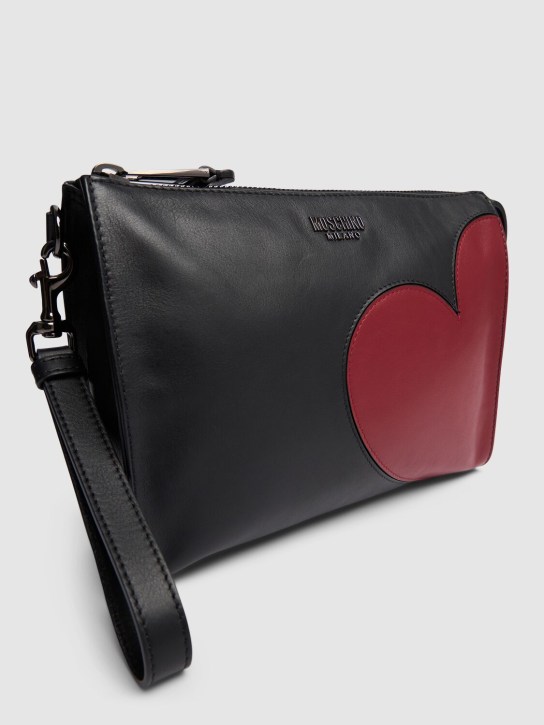 Moschino: Archive Graphics pouch - Black/Red - men_1 | Luisa Via Roma