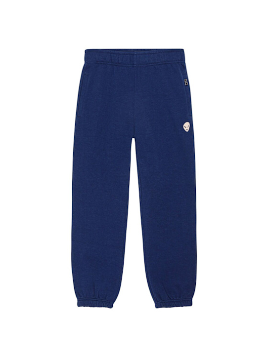 Molo: Cotton blend sweatpants - Blue - kids-boys_0 | Luisa Via Roma