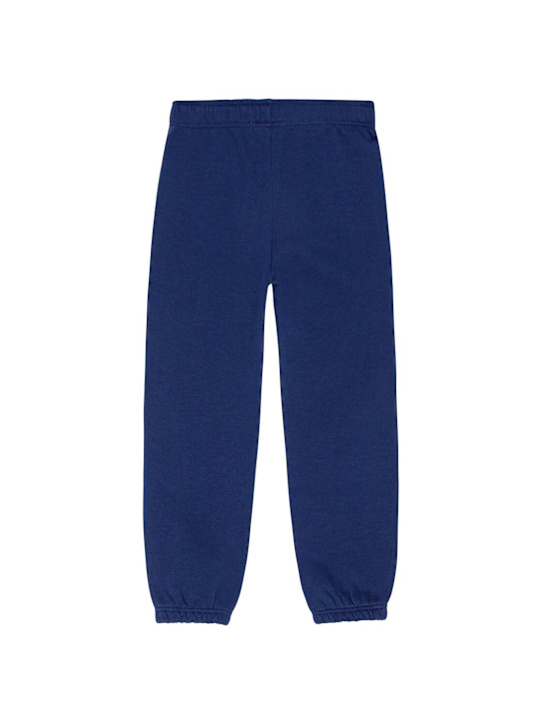 Molo: Cotton blend sweatpants - Blue - kids-boys_1 | Luisa Via Roma