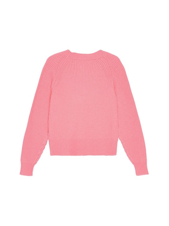 Molo: ウール＆コットンニットカーディガン - kids-girls_1 | Luisa Via Roma