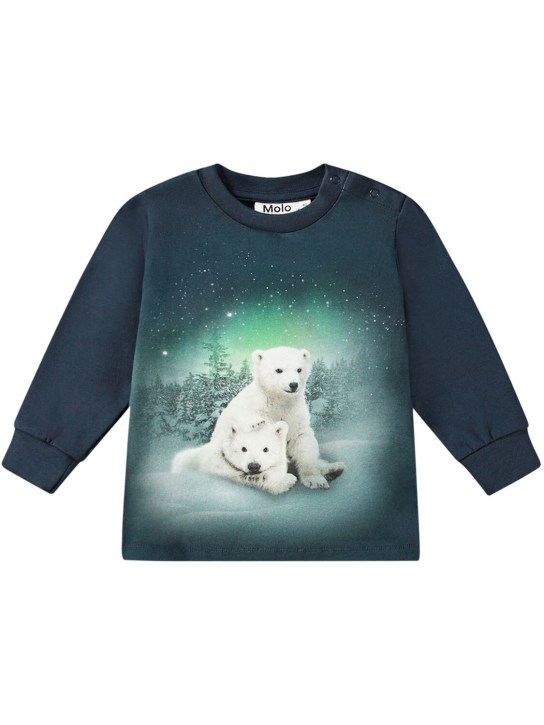 Molo: Bedrucktes Sweatshirt aus Bio-Baumwollfleece - kids-girls_0 | Luisa Via Roma