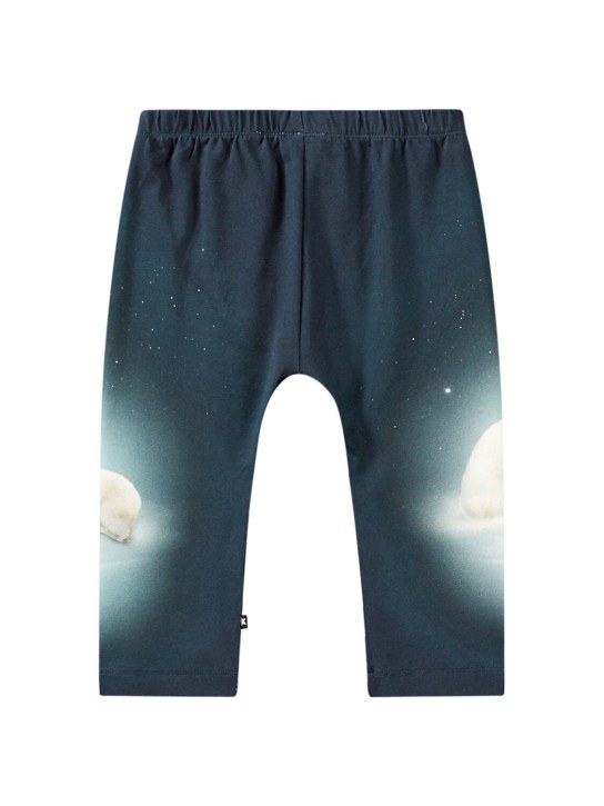 Molo: Pantaloni in jersey di cotone organico stampato - kids-girls_1 | Luisa Via Roma
