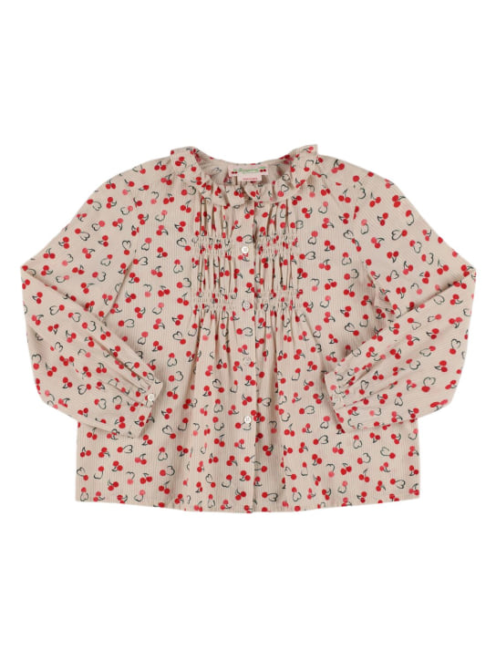 Bonpoint: Hemd aus Baumwollpopeline mit Druck - kids-girls_0 | Luisa Via Roma