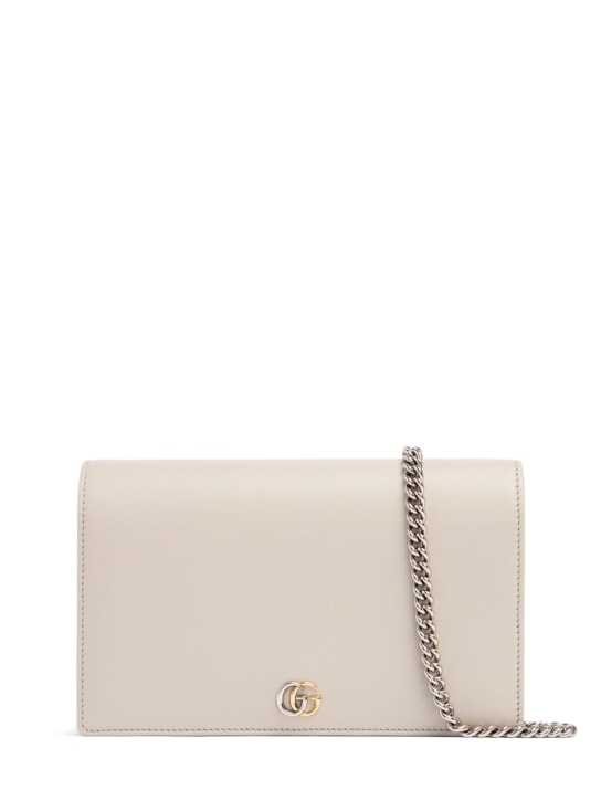 Gucci: GG Marmont leather chain wallet - Sphinx - women_0 | Luisa Via Roma