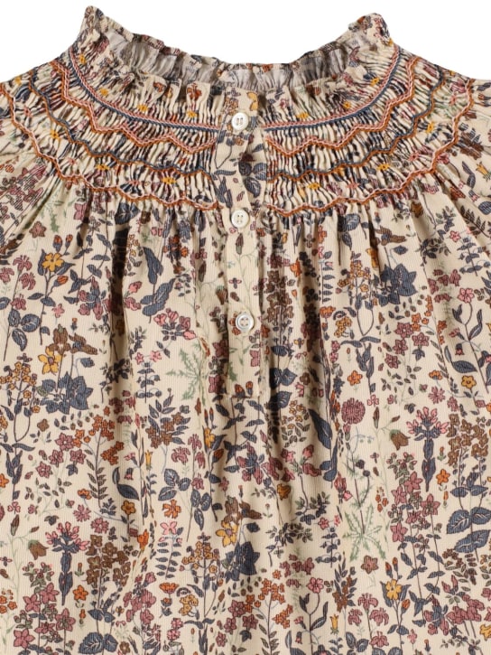 Bonpoint: Camicia in mussola di cotone stampata - kids-girls_1 | Luisa Via Roma