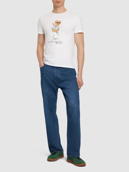 Polo Ralph Lauren: Camiseta con estampado - Ceramic White - men_1 | Luisa Via Roma