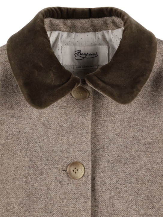 Bonpoint: ウールブレンドコート - kids-girls_1 | Luisa Via Roma