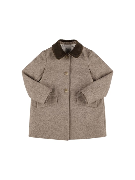 Bonpoint: ウールブレンドコート - kids-girls_0 | Luisa Via Roma