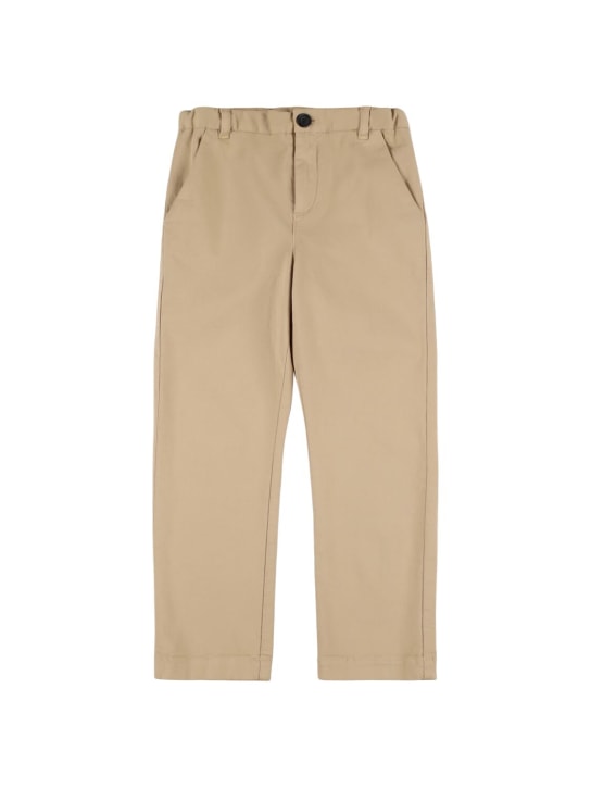 Bonpoint: Cotton gabardine pants - kids-boys_0 | Luisa Via Roma
