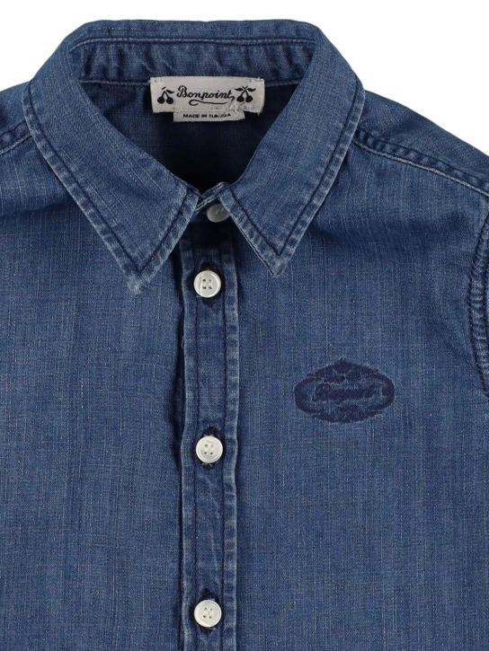 Bonpoint: コットンシャンブレーシャツ - kids-boys_1 | Luisa Via Roma