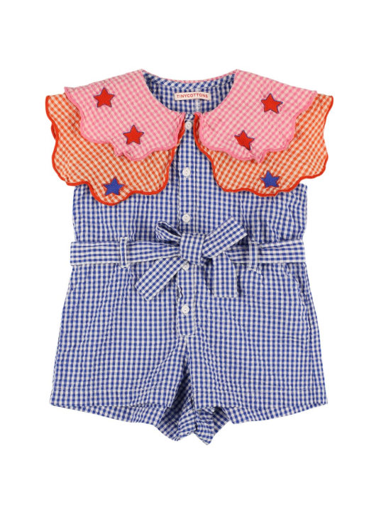 Tiny Cottons: 棉质格纹连身裤 - 多色 - kids-girls_0 | Luisa Via Roma