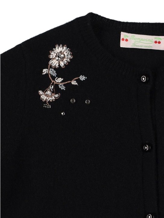 Bonpoint: カシミアニットカーディガン - kids-girls_1 | Luisa Via Roma