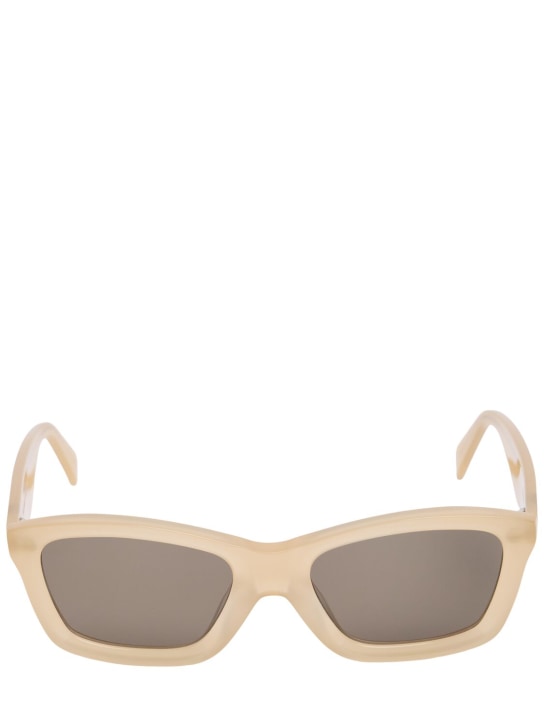 Toteme: The Classic squared acetate sunglasses - Beige/Grey - women_0 | Luisa Via Roma