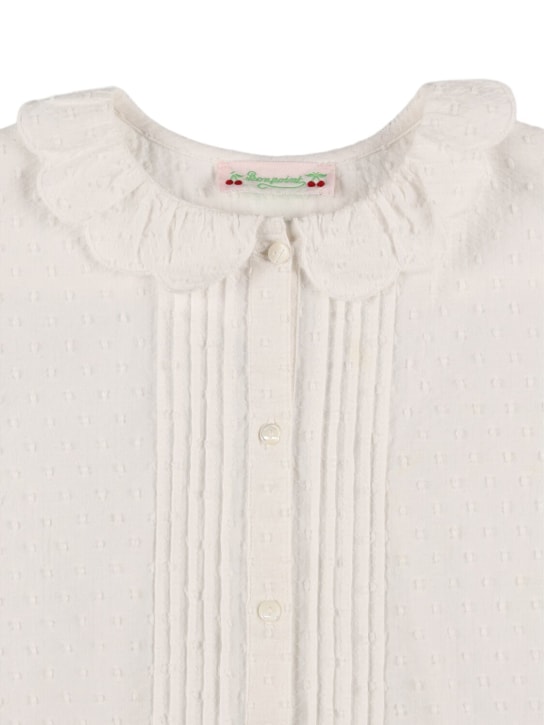 Bonpoint: コットンポプリンシャツ - kids-girls_1 | Luisa Via Roma