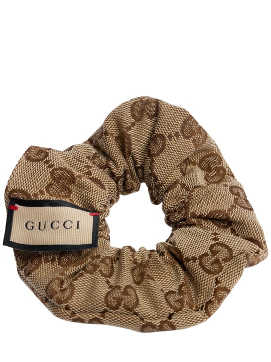 Gucci: GG canvas scrunchie - women_0 | Luisa Via Roma